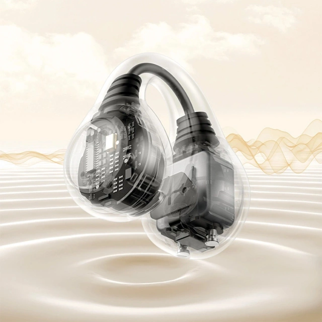 Słuchawki Baseus Bass 15 Clip OWS + Kabel USB-C 30cm Czarne