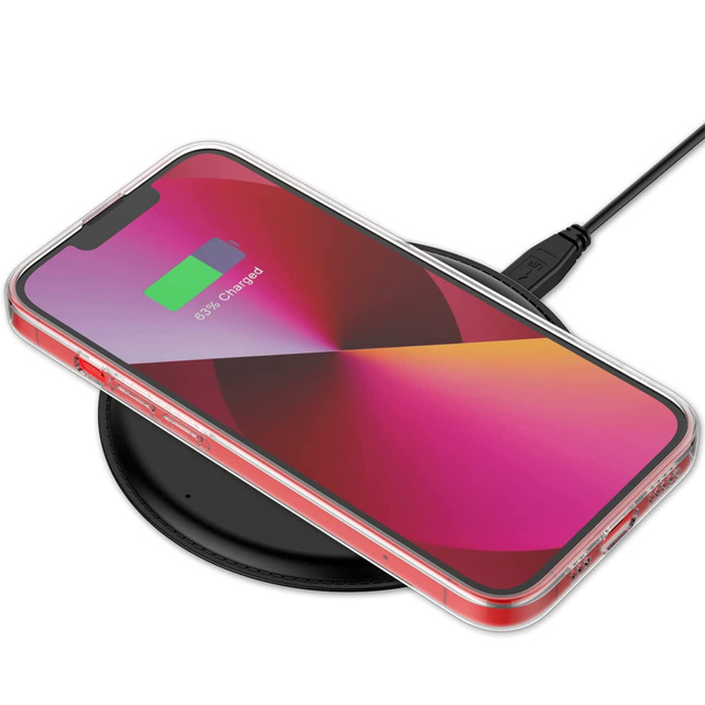 Armored Alogy Hybrid Case mit Kameraabdeckung für Apple iPhone 13 Klarglas