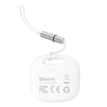 Baseus T2 Pro Bluetooth tracker so šnúrkou (biela)