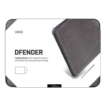 Чохол для ноутбука UNIQ Dfender Sleeve 13" сірий/сірий
