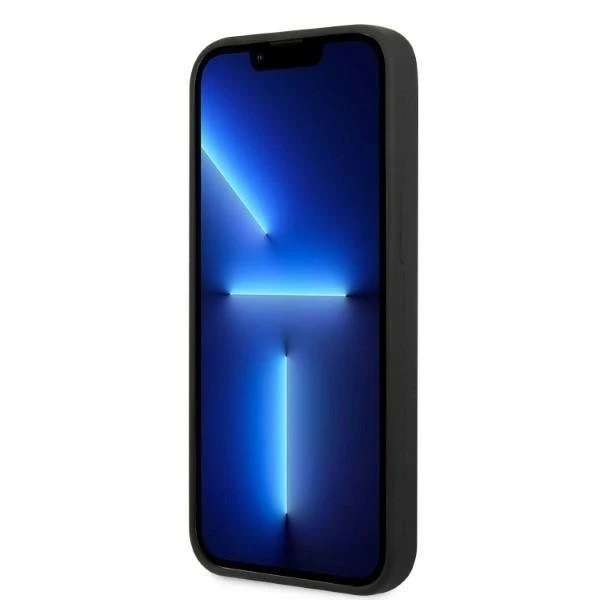 Etui Guess GUHMP13MSPLK do Apple iPhone 13 6,1" černé/černé pevné pouzdro Silikonová deska s logem MagSafe