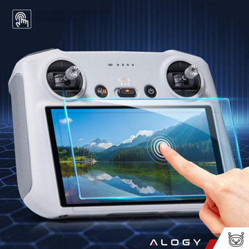 2x Tempered Glass for DJI RC / DJI RC 2 - DJI Mini 4 Pro / Air 3 for Drone Screen Alogy Screen Protector PRO