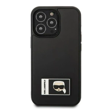 Захисний чохол для телефону Karl Lagerfeld KLHCP13L3DKPK для Apple iPhone 13 Pro / 13 6.1" black/black hardcase Ikonik Patch