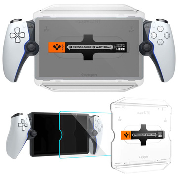 Скло загартоване для Sony Playstation Portal Spigen Glas.TR "EZ FIT" Прозоре з монтажною рамкою [1 шт.]