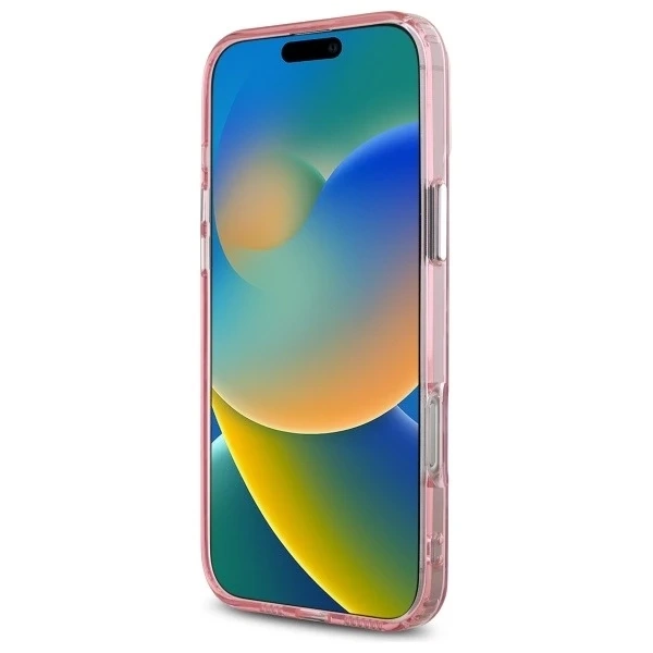 Etui Karl Lagerfeld do iPhone 16 Pro Max 6.9" Różowy MagSafe IML Monogram Karl&Choupette Head