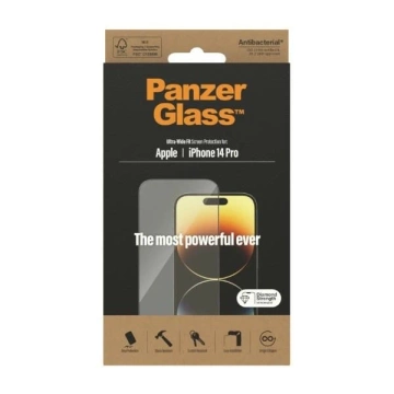 PanzerGlass Ultra-Wide Fit pro iPhone 14 Pro 6,1" Antibakteriální ochrana obrazovky 2772