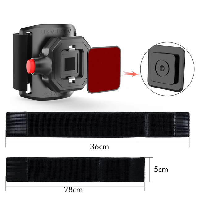 Armbandarm für Telefon zum Laufen, Sport, Telefonhalterclip TSA1 Armband schwarz