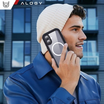 Vodotesné puzdro Alogy HydroArmor™ IP68 s priehľadným chrbtom 360 obrneným puzdrom pre MagSafe pre Apple iPhone 16