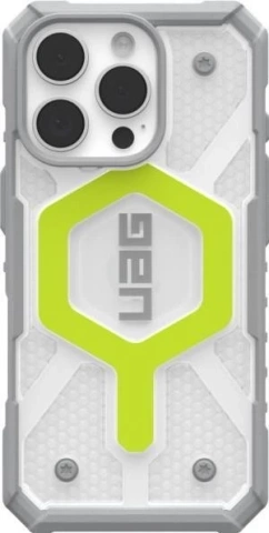 Чохол UAG Pathfinder Clear MagSafe для iPhone 16 Pro Neon Active