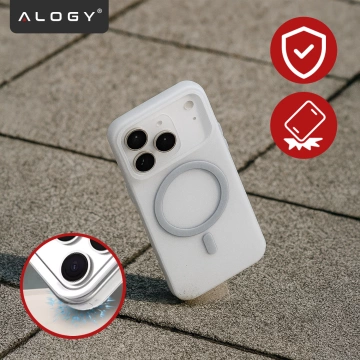 Case for Apple iPhone 16 Pro Max Alogy MagSafe Hybrid Matte Case with Lens Protection Black