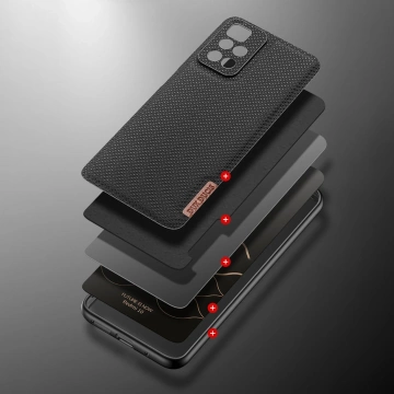 Kryt pouzdra Dux Ducis Fino pokrytý nylonovým materiálem Xiaomi Redmi 10 blue