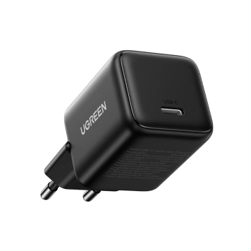 Ładowarka Ugreen X513 GaN 30W USB-C + Kabel USB-C 1m Czarna