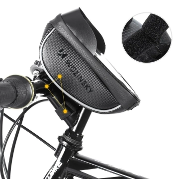 Wozinsky bicycle handlebar bag with phone case 1 l black (WBB16BK)