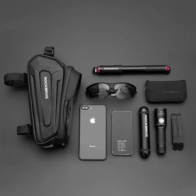 Rockbros B68-1 Frame Bag with Phone Case Black