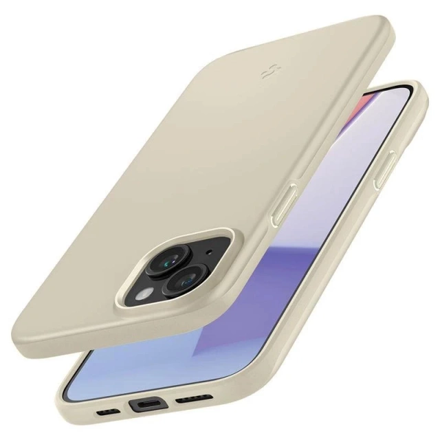 Spigen Thin Fit Hülle für Apple iPhone 15 Plus – Beige