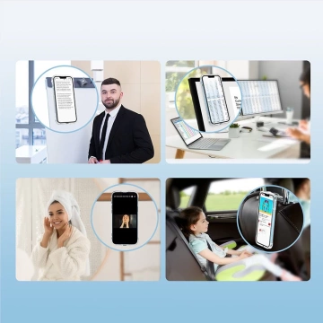 Joyroom Magnetic Defender Magnetische Hülle für iPhone 13 Pro gepanzerte Hülle mit Hakenständer durchsichtig (MagSafe-kompatibel)