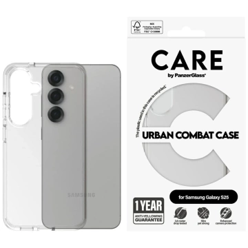 Чохол CARE by PanzerGlass Flagship для Samsung Galaxy S25, прозорий