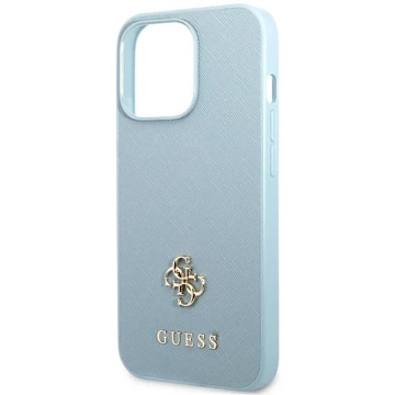 Etui Guess GUHCP13LPS4MB na iPhone 13 Pro / 13 6,1" pevný obal Saffiano 4G malé kovové logo
