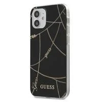 Guess GUHCP12SPCUCHBK iPhone 12 mini 5,4" czarny/чорний твердий чохол Gold Chain Collection