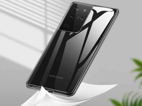 Alogy silikonové pouzdro kryt pouzdro pro Samsung Galaxy S21 Ultra transparentní