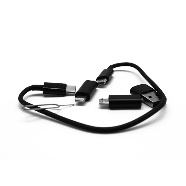 Adaptérová sada Denmen, puzdro a držiak na kábel USB typu C