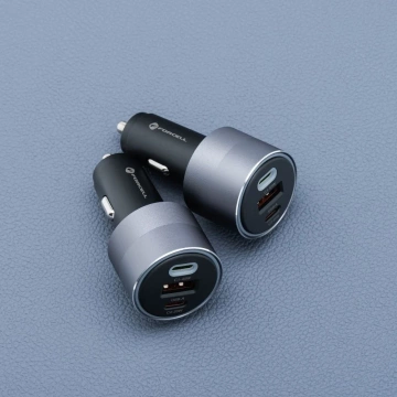 Автомобільний зарядний пристрій Forcell 85 Вт 2xUSB-C USB-A Швидка зарядка
