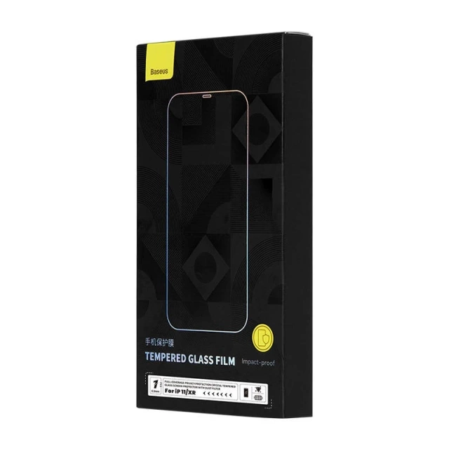 Tempered glass with 0.3mm Baseus privacy filter for iPhone 11/XR