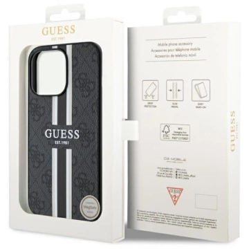 Etui Guess GUHMP13LP4RPSK pro iPhone 13 Pro / 13 6,1" pevný obal 4G Printed Stripes MagSafe