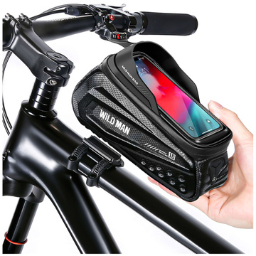 Sakwa rowerowa Wildman Front Frame Bicycle Bag ES10X uchwyt na ramę kierownicę na telefon 1,2l Czarna