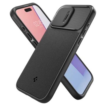 Puzdro Spigen Optics Armor Mag Mag Safe pre Apple iPhone 15 Pro Black