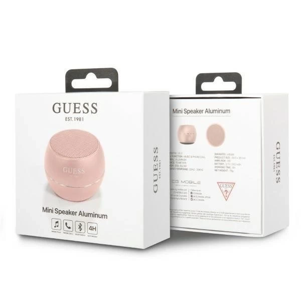 Bluetooth reproduktor Guess GUWSALGEP Speaker mini růžový / růžový