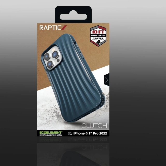 Zadní kryt Raptic Clutch Case iPhone 14 Pro modrý