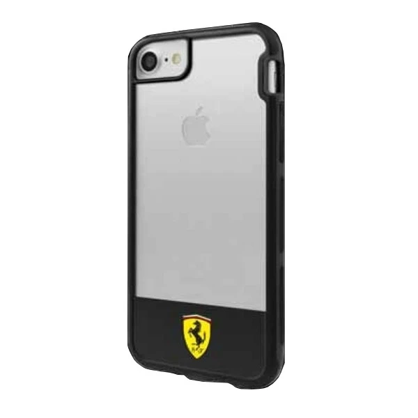 Etui na telefon Ferrari Hardcase iPhone 7/8 /SE 2020 / SE 2022 прозорий чорний