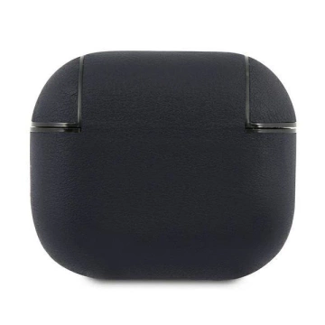 Protective case for BMW headphones for AirPods 3 cover navy blue/navy Geniune Leather Silver Logo