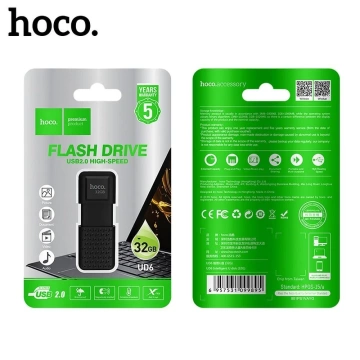Флеш-накопичувач HOCO UD6 32 ГБ USB 2.0, компактний, міцний