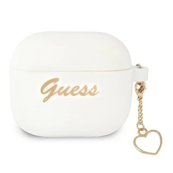 Guess GUA3LSCHSH kryt AirPods 3 biely/biely Silicone Charm Collection