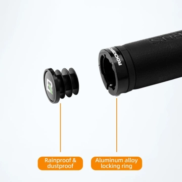 Mikrovláknové rukojeti na řídítka Rockbros 40210003001 - černé