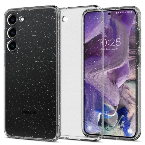 Etui Liquid Air Color pro Samsung Galaxy S23 Glitter Crystal