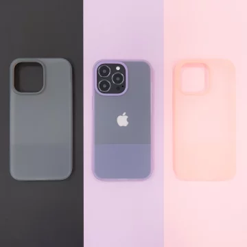 Kingxbar Plain Series etui pokrowiec do iPhone 13 silikonowa obudowa fioletowy