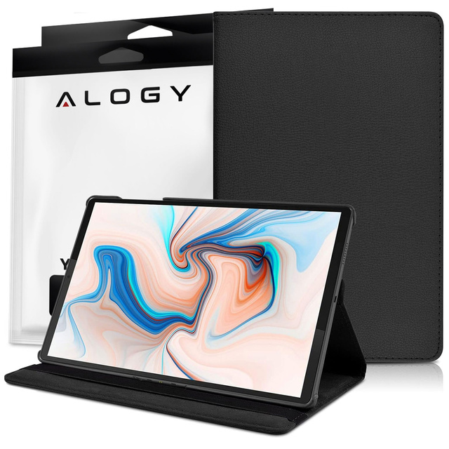 Hülle für Lenovo Tab M10 Plus 10.6 2022 3gen 3gen TB128XU TB125FU Hülle 360 Drehbar Alogy Schwarz