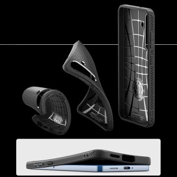 Samsung Galaxy S25 Hülle Schutzhülle Spigen Liquid Air Matt Schwarz