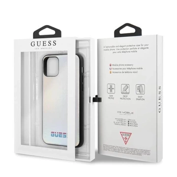 Guess GUHCN58BLD iPhone 11 Pro srebrny /stříbrný pevný obal Iridescent
