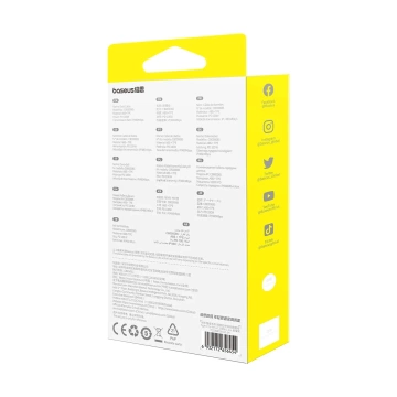 Baseus Free2Draw CB000084 zatahovací USB-C - Lightning / USB-C / micro USB kabel 100W 1,1m - černý