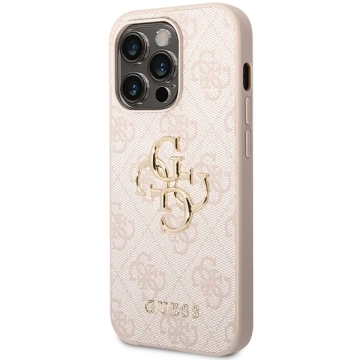 Чохол Guess GUHCP15L4GMGPI для iPhone 15 Pro 6.1" pink/pink hardcase 4G Big Metal Logo