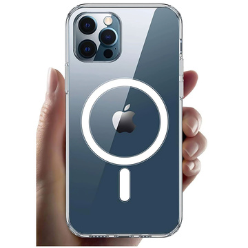 Puzdro na iPhone 15 Pro MagSafe Hybrid Case Cover Shock Clear Alogy Transparent