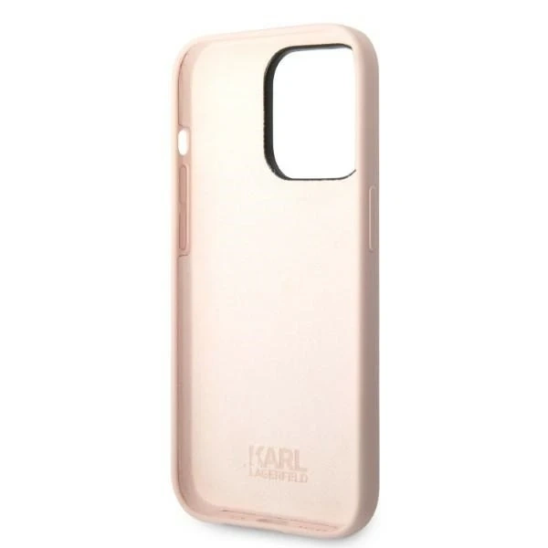 Karl Lagerfeld KLHCP14LSNCHBCP захисний чохол для телефону Apple iPhone 14 Pro 6.1" hardcase рожевий/рожевий Silicone Choupette