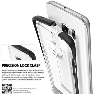 Чохол-кільце Fusion Frame для Samsung Galaxy S7 Edge SF, чорний