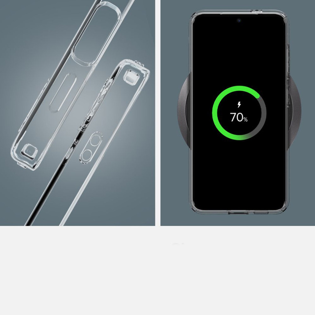 Case for Samsung Galaxy S24 Spigen Liquid Crystal Case phone back cover Crystal Clear Glass