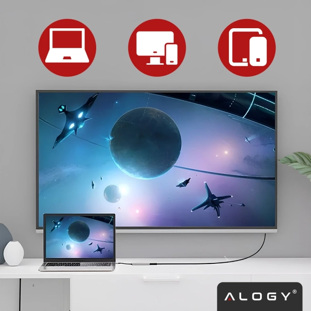 Hub 5w1 USB-C do USB-C PD100W, USB-C, USB.A 2.0, USB.A 3.0, HDMI 4K 30Hz / 1080p 60Hz – Alogy MultiHub™ Do Notebooka Laptopa