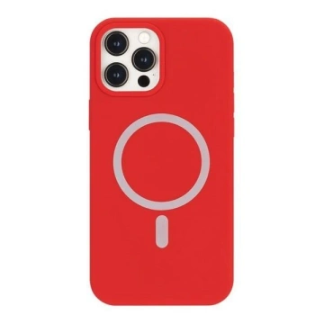Silikonový obal Mercury MagSafe pro iPhone 12 mini 5,4" červený/červený
